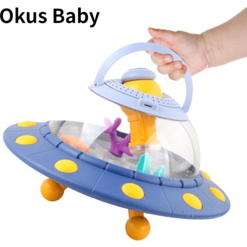UFO Shape Plastic Transparent Insect Observation Box Portable Small Fish Tank Multi-Functional Observation Barrel for Kids Child
