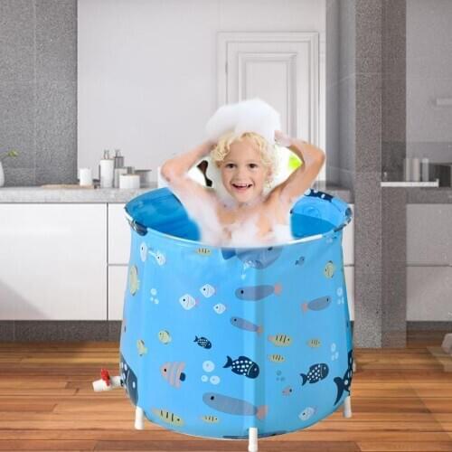 Portable Children Tub Single-layer Folding Bathtub Suitable For Soaking Bathtub Ice Cream Bathtub Outdoor Bathtub