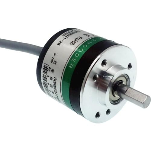 GTS model rotary encoder Axial cable outlet optical incremental encoder 6mm solid shaft 100-600 ppr