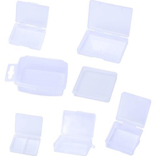 Sewing Tools Clear Storage Plastic Box Bead Rings Jewelry Display Organizer Jewelry Necklace Storage Box Case Cosmetics Containe