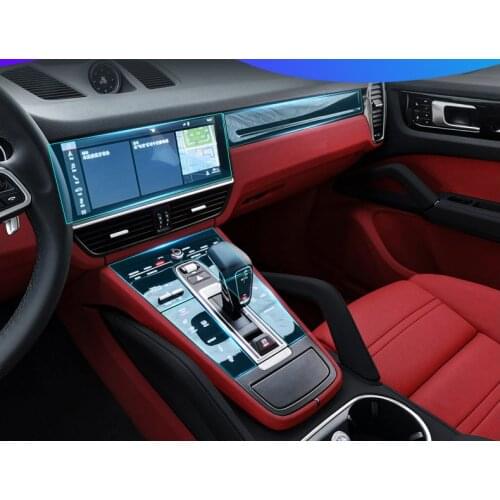 Lsrtw2017 transparten TPU car interior anti-scratch protective film for porsche cayenne 2018 2019 2020 2010-2020 panamera
