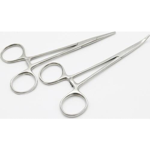 12.5 16 18cm Hand Tool Hemostatic Forceps Pet Hair Clamp Fishing Locking Pliers Epilation Tools Curved/Straight Tip