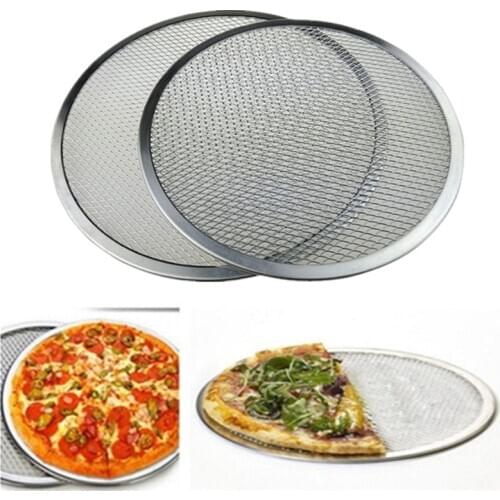 1PC Aluminum Flat Mesh Pizza Screen Round Baking Tray Net Kitchen Tool 6inch -7inch Kitchen Tools Hot High Quality
