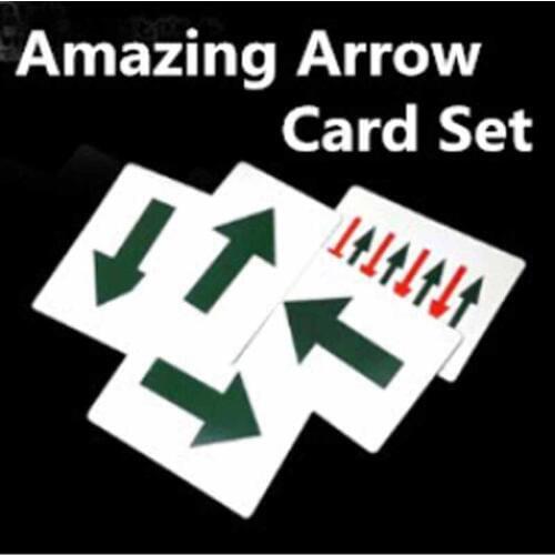 Amazing Arrow Card Set Card Arrow Direction Change Magic Tricks Close Up Accessories Gimmick Prop Comedy