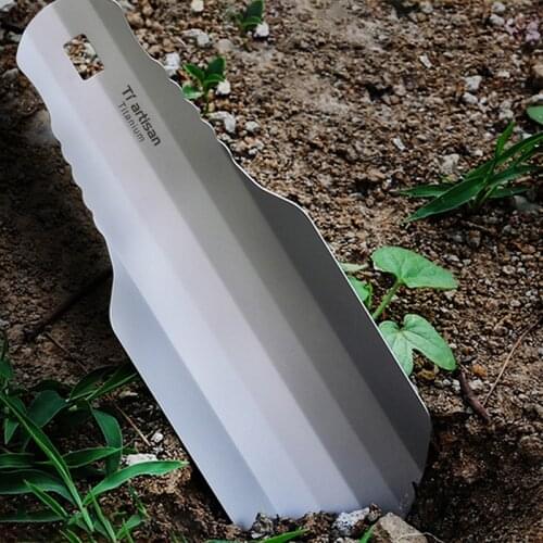 Pure Titanium Ultra-Light Backpack Commode Shovel Outdoor Compact Commode Shovel Practical Tools for the Field