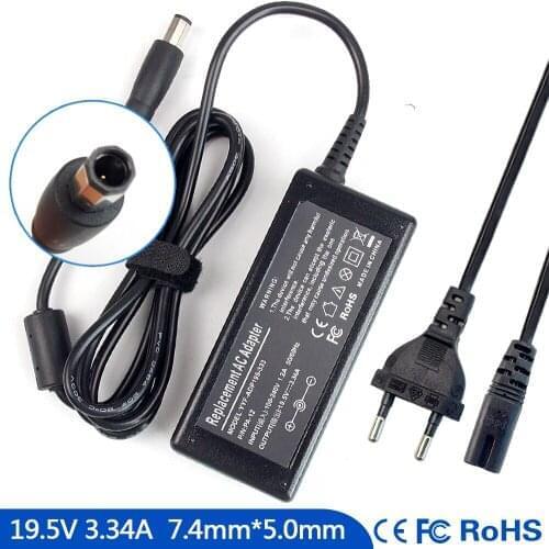 19.5V 3.34A Notebook Ac Adapter Charger for Dell Inspiron P02F001 P04E001 PP25L LA65NS2-00 1546 1551 1557 P02F 1318 1545 1546