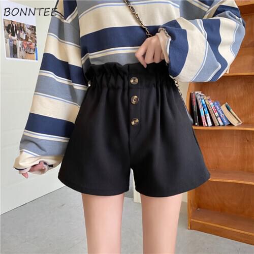 Women Shorts Plus Size 5XL High Waist Elastic Wide-leg Elegant Ladies Korean Style Vintage Casual New Autumn Trousers Chic Ins