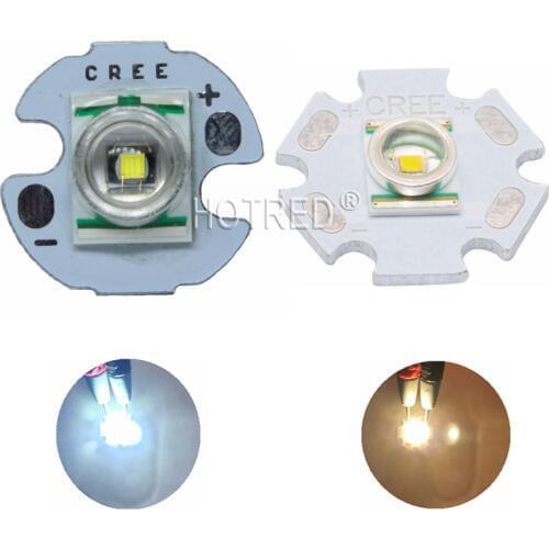 10PCS 50PCS CREE XRE Q5 LED XLamp cree xr-e Q5 led Cold White Neutral Warm White 3W LED Light Emitter mounted on 16mm 20mm PCB