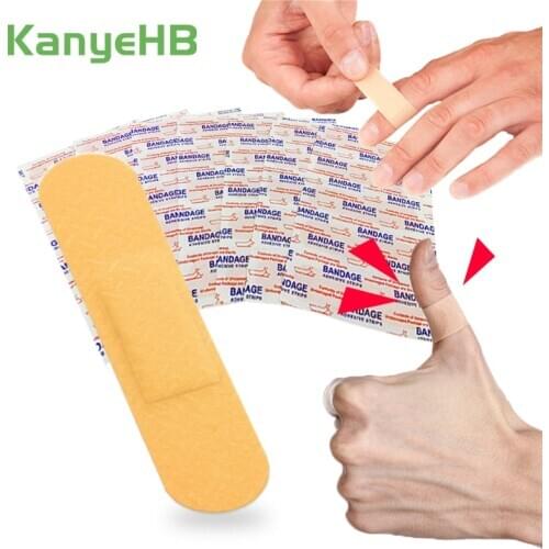 100Pcs Medical Band-Aids Waterproof Breathable Cushion Adhesive Plaster Wound Hemostasis Sticker Band First Aid Bandage A276