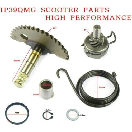 Motorcycle accessories Scooter Moped Kick Starter Start Shaft Idle Gear Spring Kit for 49cc 50cc 80cc GY6 139QMB ATV Dirt Bike