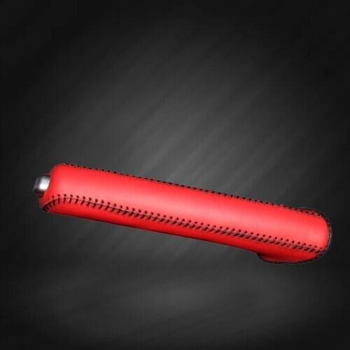 Car Hand Brake Covers Top Layer Leather Case For PORSCHE Handbrake Grips Cover Auto Genuine Leather Handbrake Cover