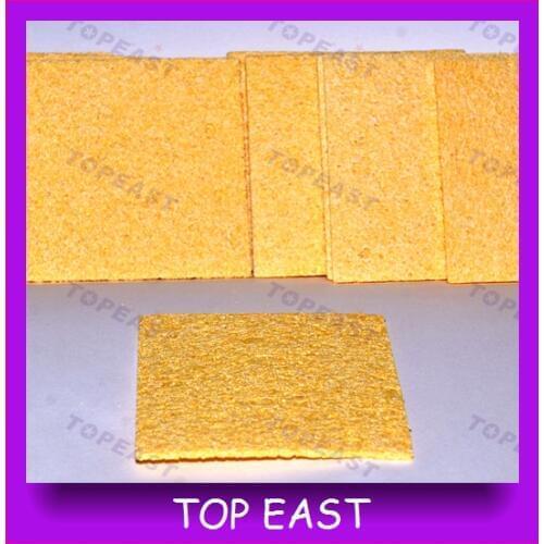Freeshipping 10pcs/lot 60*60mm Electric soldering iron tip temperature sponge sponge cleaning sponge in addition to tin cotton