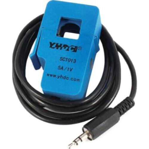 Free shipping SCT013-005 Input 5A Output 1V Suspension Type Split Core Current Sensor AC Current Transformer Test Current