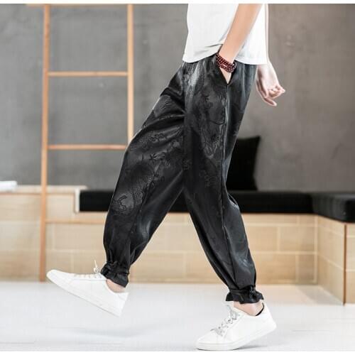New Kpop Mens Harem Pants Streetwear Men Pencil Pants Jogger Fashion Loose Woman Trousers Summer Sweatpants Casual Big Size 5XL