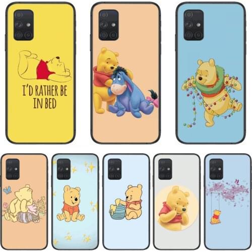 Phone Case Lovely Disney Cartoon Winnie the Pooh Phone Case Hull For Samsung Galaxy A 50 51 20 71 70 40 30 10 E 4G 5G S Black S