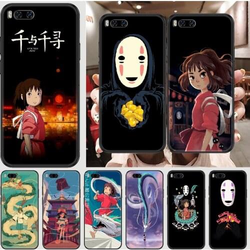 Anime Spirited Away No Face man Phone case For Xiaomi Mi Max Note 3 A2 A3 8 9 9T 10 Lite Pro Ultra black silicone prime trend