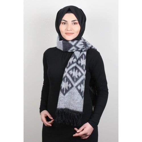 Womens Gray Wide Shoulder Shawl 5220-78 ESP5220-78PRK