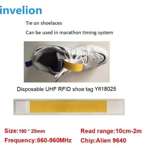 Iso18000-6c Uhf Rfid Shoes Tag For Marathon Running / rfid sports hardware racing alien h3 chip paper uhf rfid tag disposable