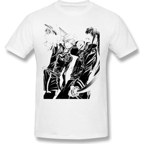 Yu Kanda Print Cotton T-Shirt D Gray Man Allen Walker Anime Series For Men Fashion Streetwear