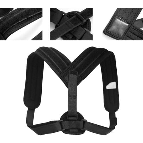 Back Posture Corrector Clavicle Support Belt Unisex Adjustable Posture Corrector Back Corset Shoulder Support Brace Belt