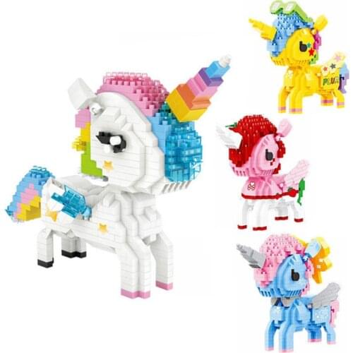 LOZ Qute diamond block plastic cute building blocks toys bricks educational Action Figures Toys for Children