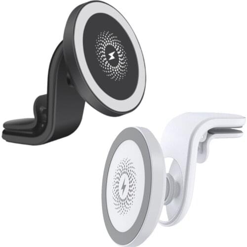 Magnetic Wireless Car Charger Mount Stand For Iphone 12 Mini 12 Pro Max For 15W Fast Wireless Charger