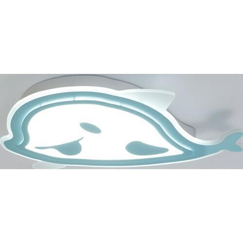 Cartoon Whale LED Acrylic Ceiling Light White Blue Modern Creative Childrens Room Bedroom Hanging Lamp Lighting Fixture CL213