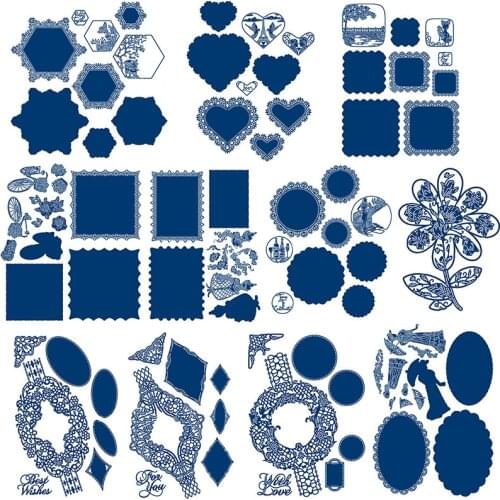 Lace Background Set Metal Cutting Dies for Scrapbooking and Cards Making Paper Craft Dies New 2019