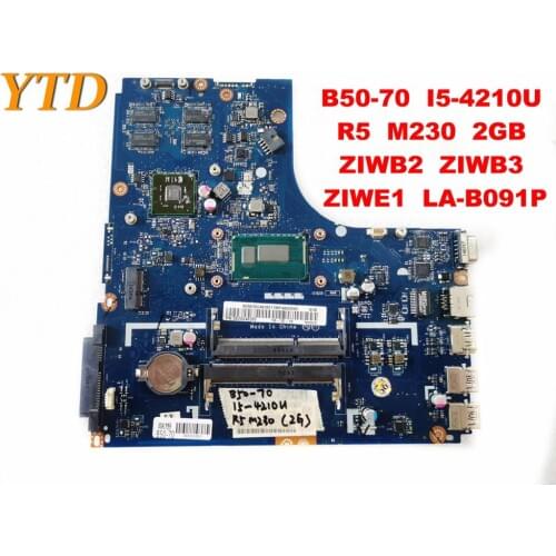 Original for Lenovo B50-70 laptop motherboard B50-70 I5-4210U R5 M230 2GB ZIWB2 ZIWB3 ZIWE1 LA-B091P tested good free