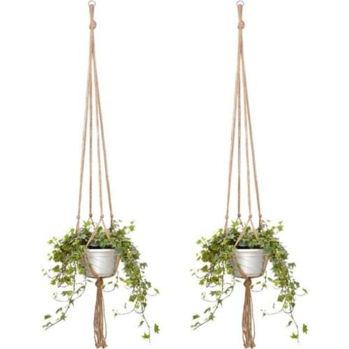 Hanging Planter Pot Holder Basket High Quality Macrame Plant Cotton Linen Decor Wall Hanging Home Indoor Macrame Plant Hangers