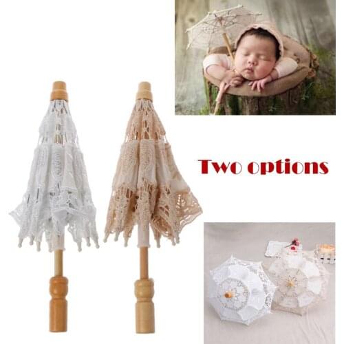 Newborn Baby Photography Props Lace Umbrella Infant Studio Shooting Photo Prop