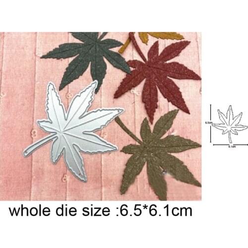 Christmas Maple leaf Metal Cutting Dies Scrapbooking Stencils DIY Paper Cards Decorative Embossing Die Cuts Craft Dies 2020 NEW