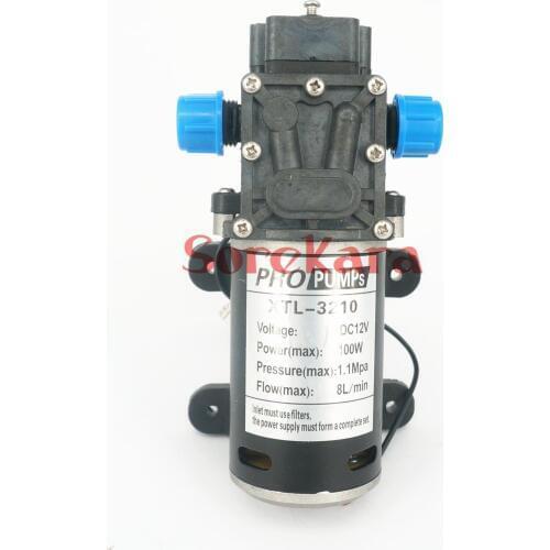 T-HB DC 12V 100W Self-priming Booster Diaphragm Water Pump Backflow Control 300L/H For Car washing