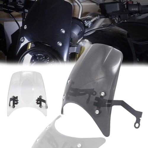 Motorcycle Windshield Aluminum Wind Deflector Windscreen For BMW R NINE T R NINET R9T R 9 T Racer Pure Urban scrambler 2014-2020