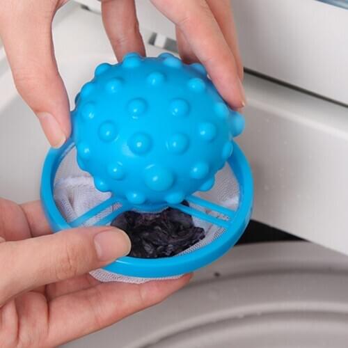 Laundry Ball Washing Machine Accessories Floating Magic Filter Bag for Lint Pet Hair Remover Reusable Pet Fur Catcher Clothes