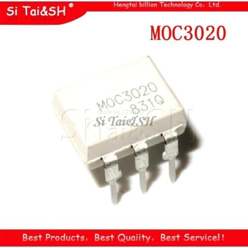 10PCS MOC3020 MOC3021 MOC3022 MOC3023 MOC3041 MOC3043 MOC3052 MOC3061 MOC3062 MOC3063 DIP6 DIP and IC