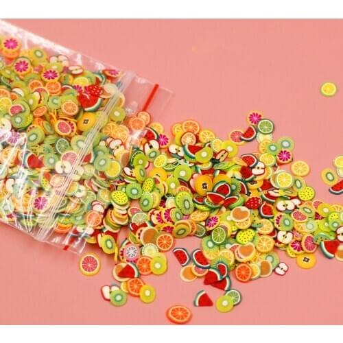 1000 Pcs Cartoon Fruit Cake Slice Resin Filling Material for Uv Epoxy Filler Diy Crafts Art Decor Jewelry Making Mold Fillings