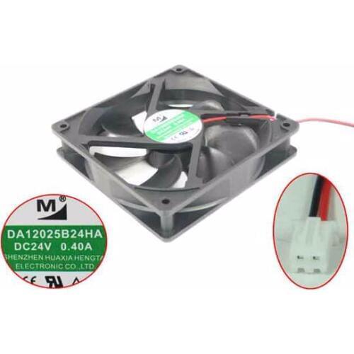 Huaxia Hengtai DA12025B24HA DC 24V 0.40A 120x120x25mm 2-Wire Server Square Fan