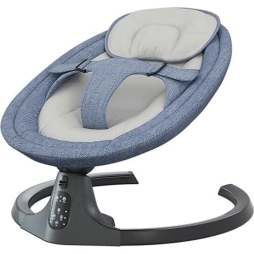 2021 Baby Rocking Chair With Bluetooth Remote Control Baby Cradle Baby Electric Swing Newborn Sleeping Basket for 0-36 Months