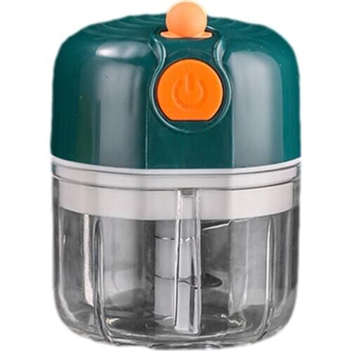 250ML Electric Mini Garlic Chopper Food Chopper Portable Small Food Processor For Pepper Garlic Chili Vegetable Nuts Mincer