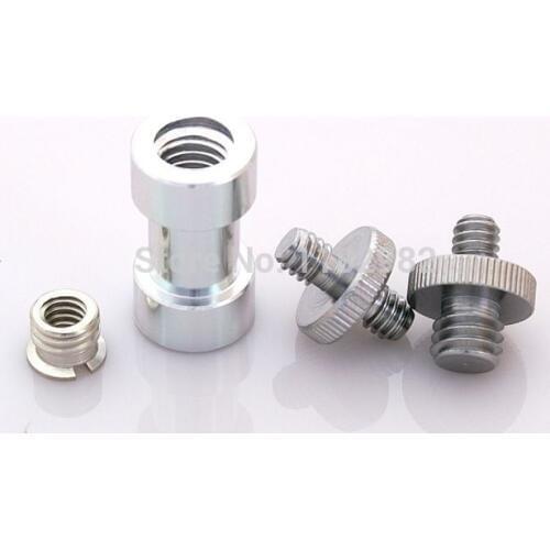 4in1 1 set 1/4" to 3/8" Female to Male Screw Adapter Light Stand Bracket Studio Stud Spigot