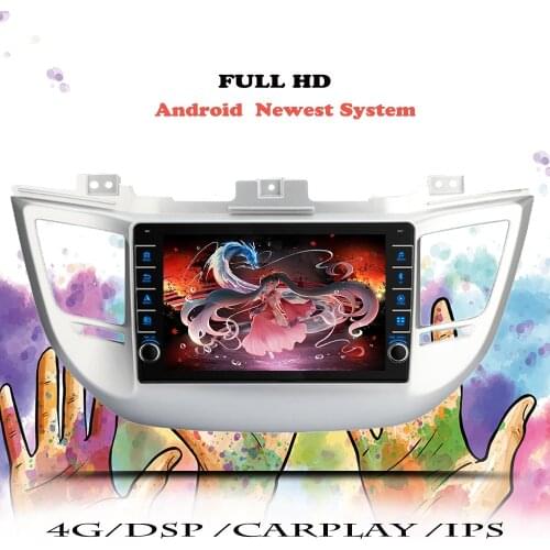 Android 10.0 8 Core Car Radio For Hyundai Tucson IX35 2015 2016 2017 Video Player Stereo DVD Navigation GPS Head Unit Cassette