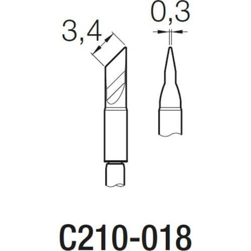 C210-018 Soldering Tip iron head c210018 for Soldering Pencil JBC T210-A T210-NA T210-PA