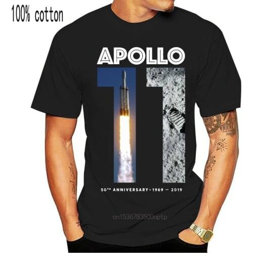 Black Apollo 11 50Th Anniversary Tshirt Moon Landing 1969 2019 T Shirt