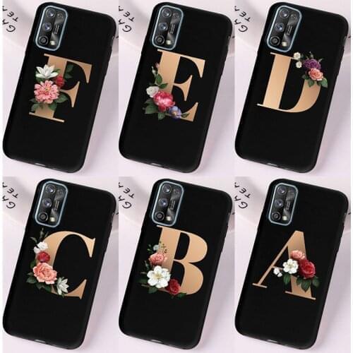 Flower Letters Phone Case For OPPO Realme C3 C2 C15 C11 6 5 3 Pro F3 A91 A31 A8 A5 A9 2020 A52 A53 A59 A7 A5s A33 A37 Silicone