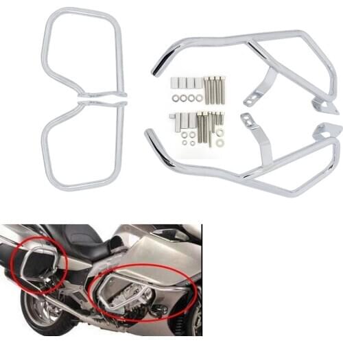 For BMW K1600GT K1600GTL K1600 GT GTL 2011-2018 Chrome Highway Crash Protection Bar Engine Guard Saddlebag Side Box Bumper