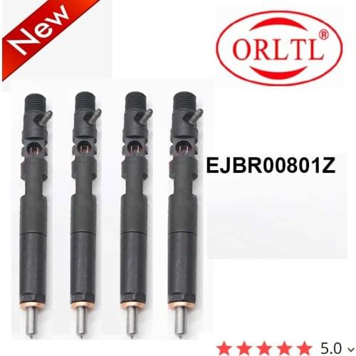 4PC ORLTL EJBR00801Z Diesel Engine Injector R00801Z for delphi injector valve 9308-621c nozzle L087PBD