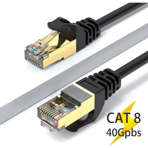 Cat8 Ethernet Cable 40Gbps High Speed SSTP UTP Network Cable Ethernet Cat7 Lan Cable For Router Pc Ps4 Tv Laptop RJ45 Cord