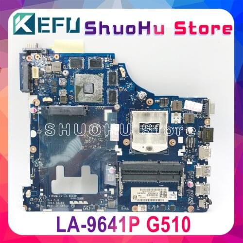 KEFU G510 For Lenovo G510 Motherboard For Lenovo VIWGQGS LA-9641P Laptop Motherboard 8 video chips 2GB Test original 100% work