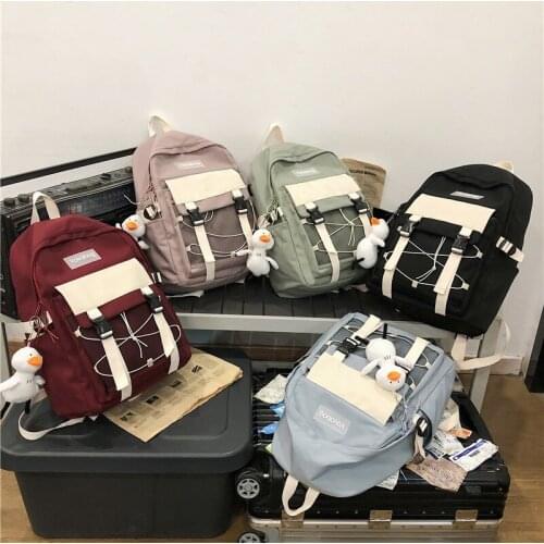 Kawaii Womens Backpack Cute Student School Bags For Teenager Girls Childrens Bookbag Mochila